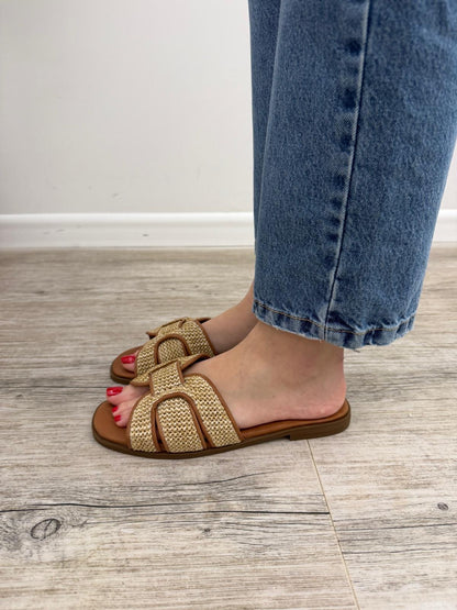 Ovyé - Ciabatta Flat Rafia