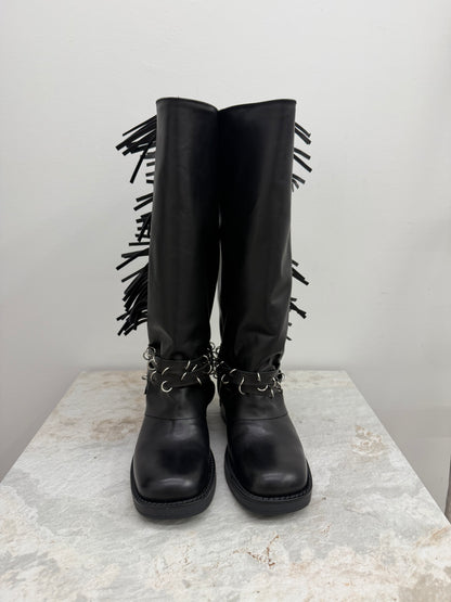 Ovyé - Stivale Biker Frange