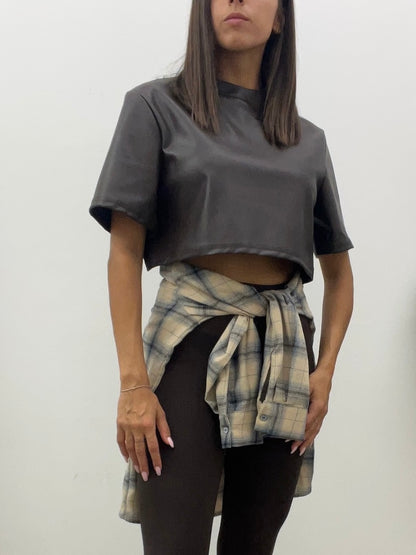 Vicolo - Blusa Ecopelle