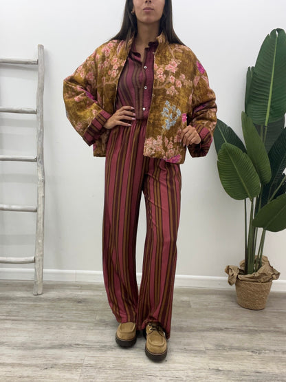 Haveone - Pantalone Riga Amarena
