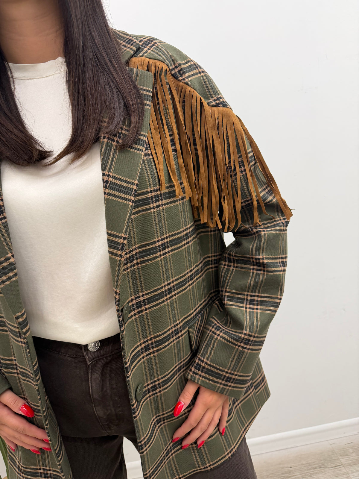 Haveone - Blazer Check Frange