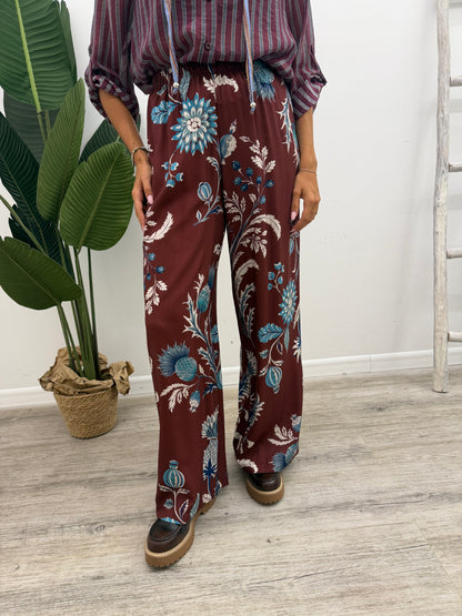 Haveone - Pantalone Stampa Fiore