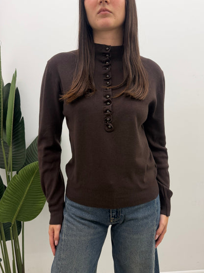 Haveone - Pull Bottoncini Rouches