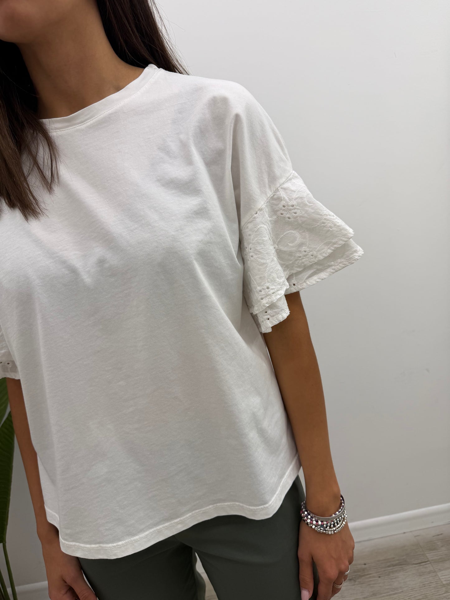 Vicolo - Tshirt Manica Sangallo