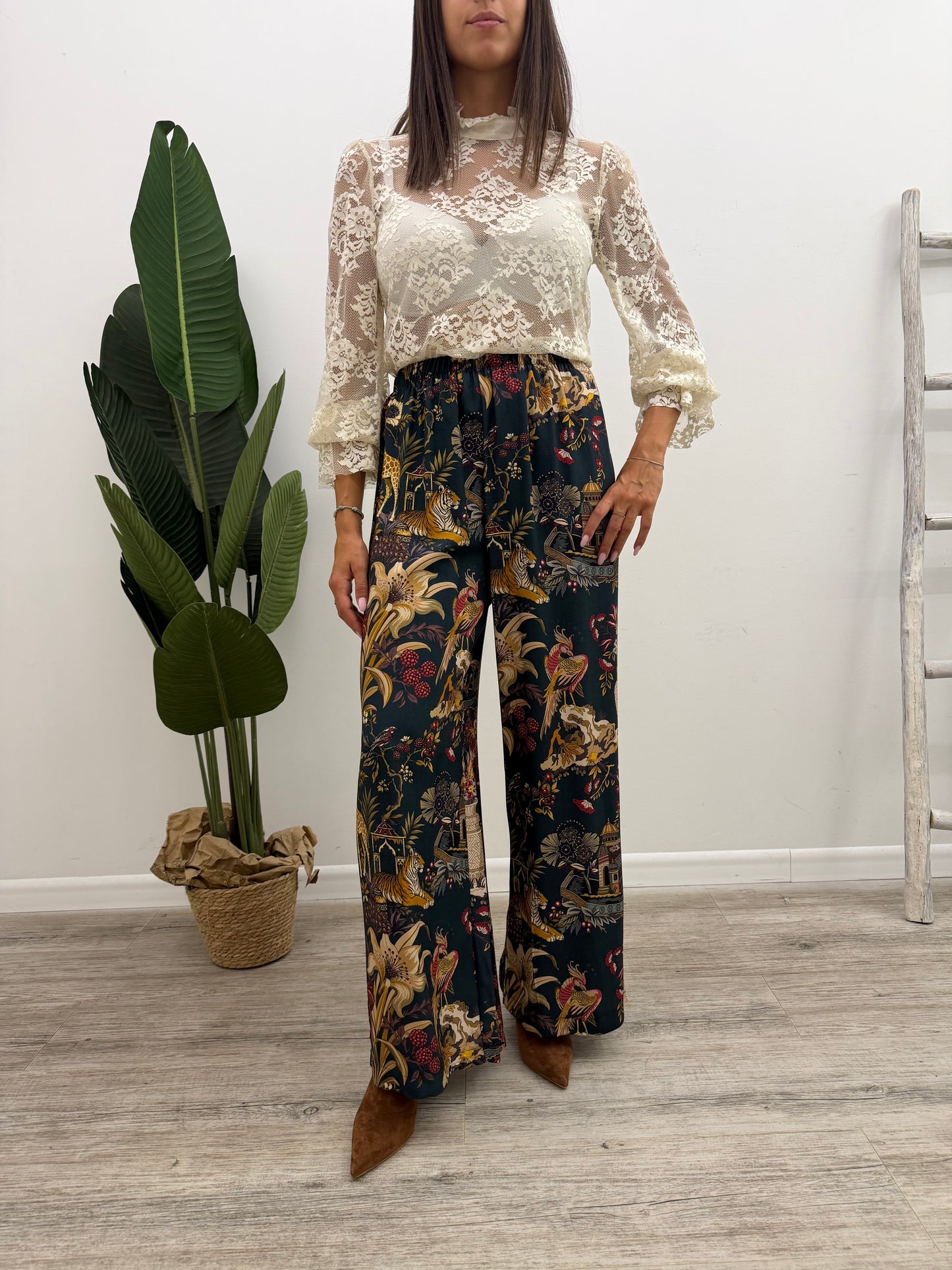 Haveone - Pantalone Stampa Cina