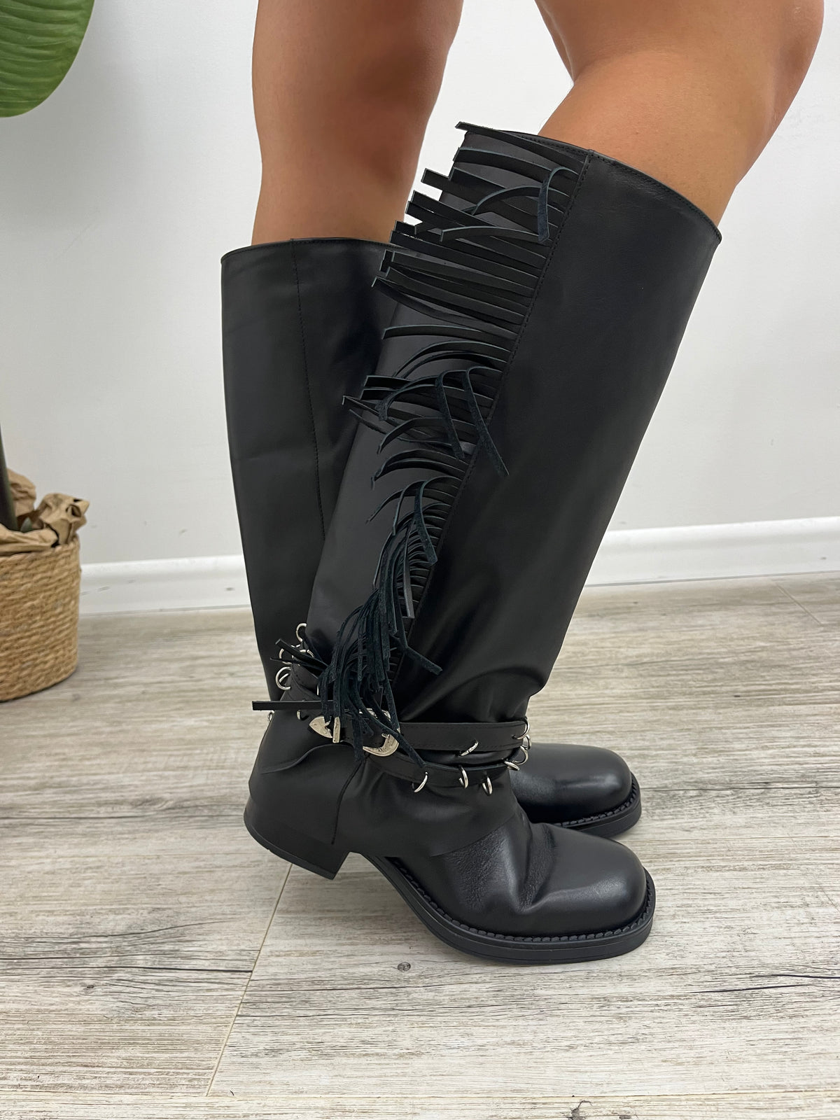 Ovyé - Stivale Biker Frange