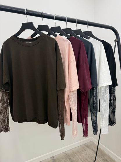 Susy Mix - Tshirt Manica Pizzo