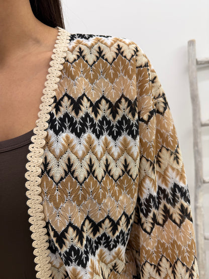 Vicolo - Cardigan Motivi Zig-Zag