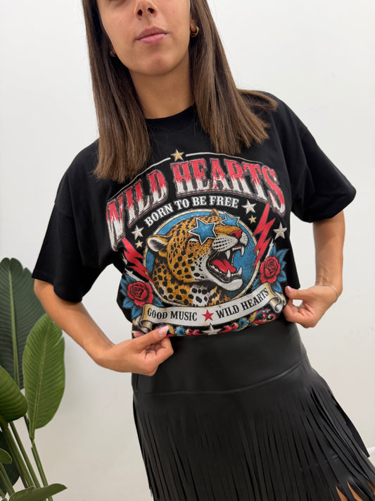 Vicolo  - Tshirt Wild Hearts