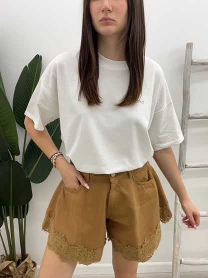 Haveone - Shorts Farfalla Pizzo