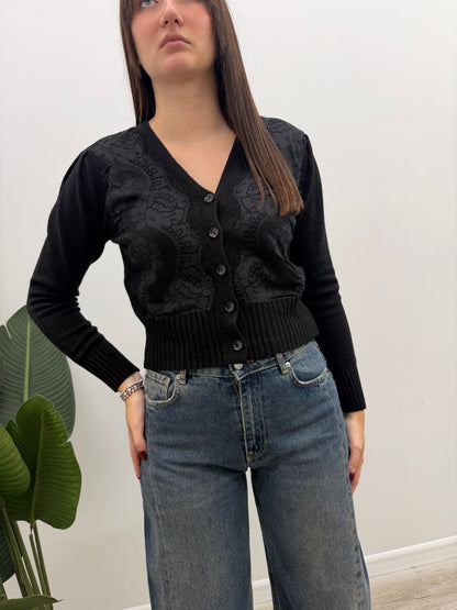 Haveone - Cardigan Sbuffo Pizzo