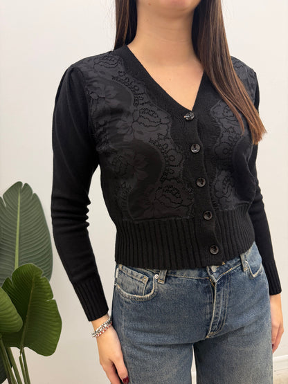 Haveone - Cardigan Sbuffo Pizzo