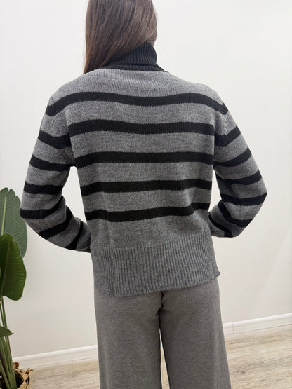 Kontatto - Pull Dolcevita Rigato