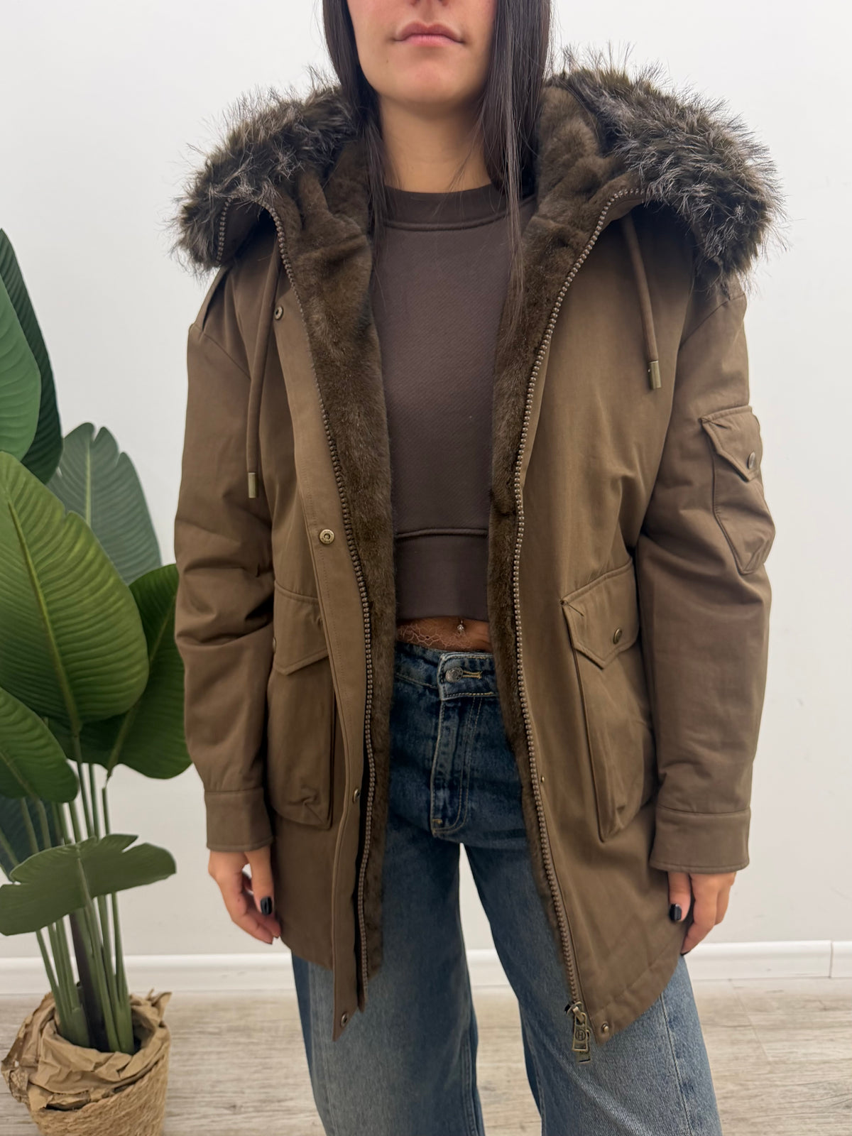 Haveone - Parka Eco-Pelliccia