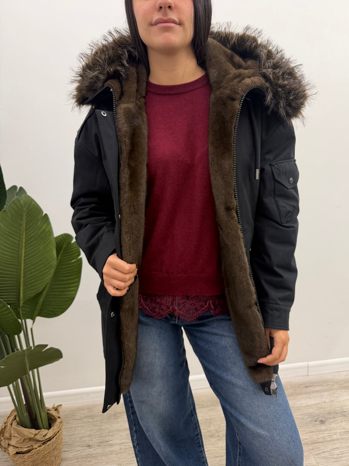 Haveone - Parka Eco-Pelliccia