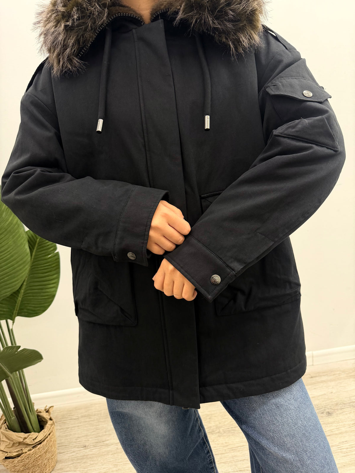 Haveone - Parka Eco-Pelliccia