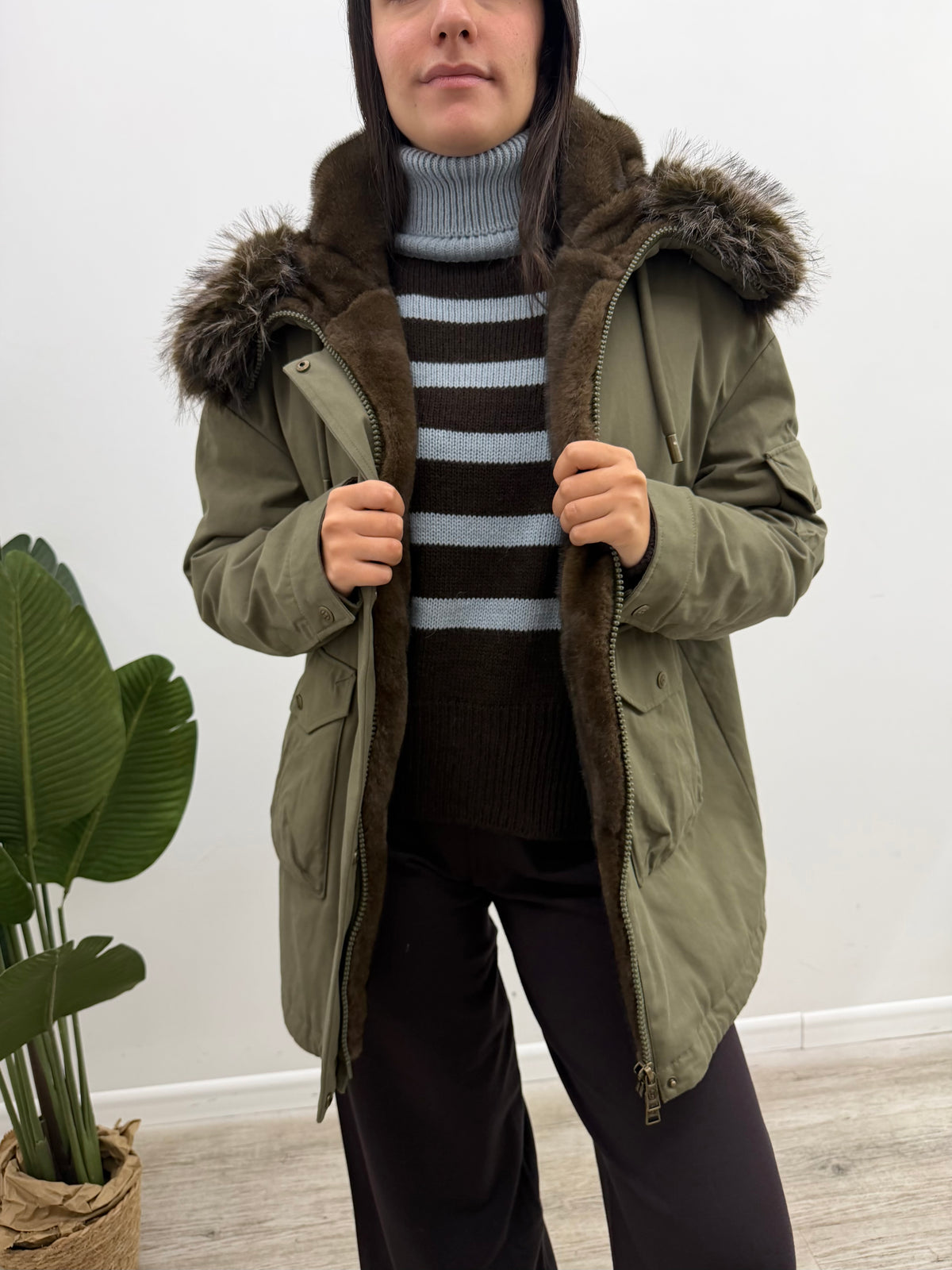 Haveone - Parka Eco-Pelliccia
