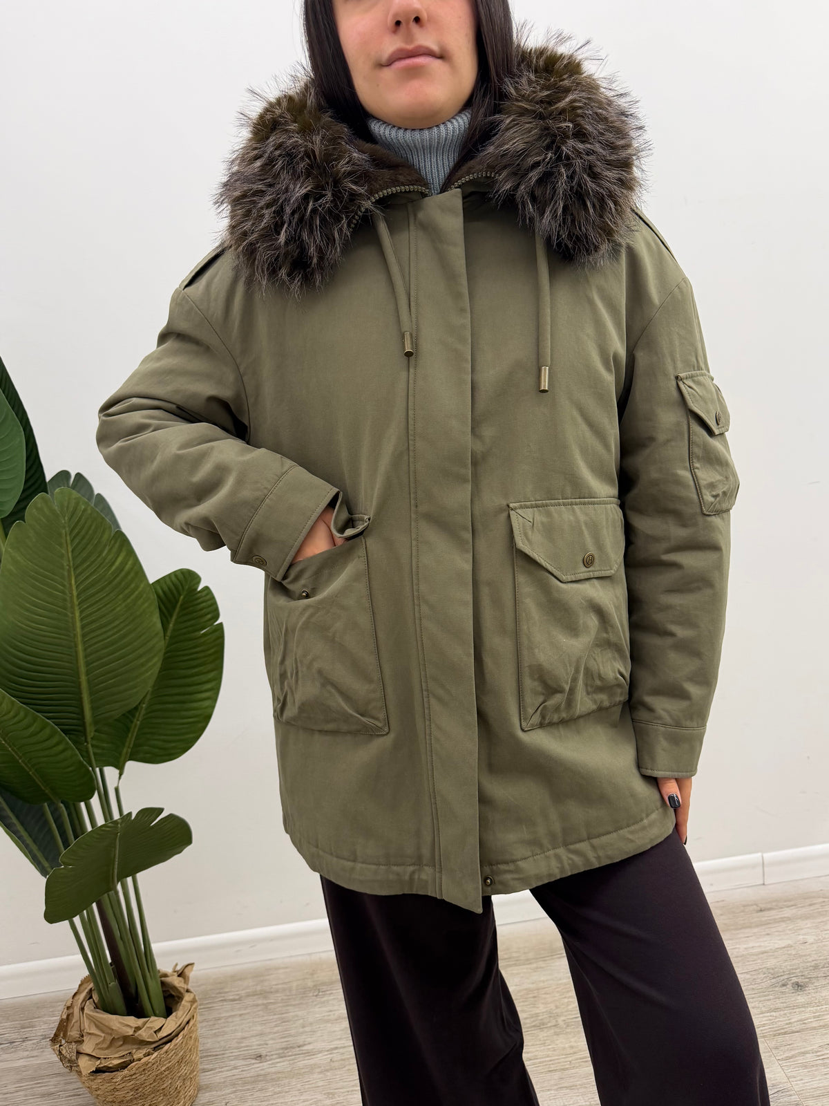 Haveone - Parka Eco-Pelliccia