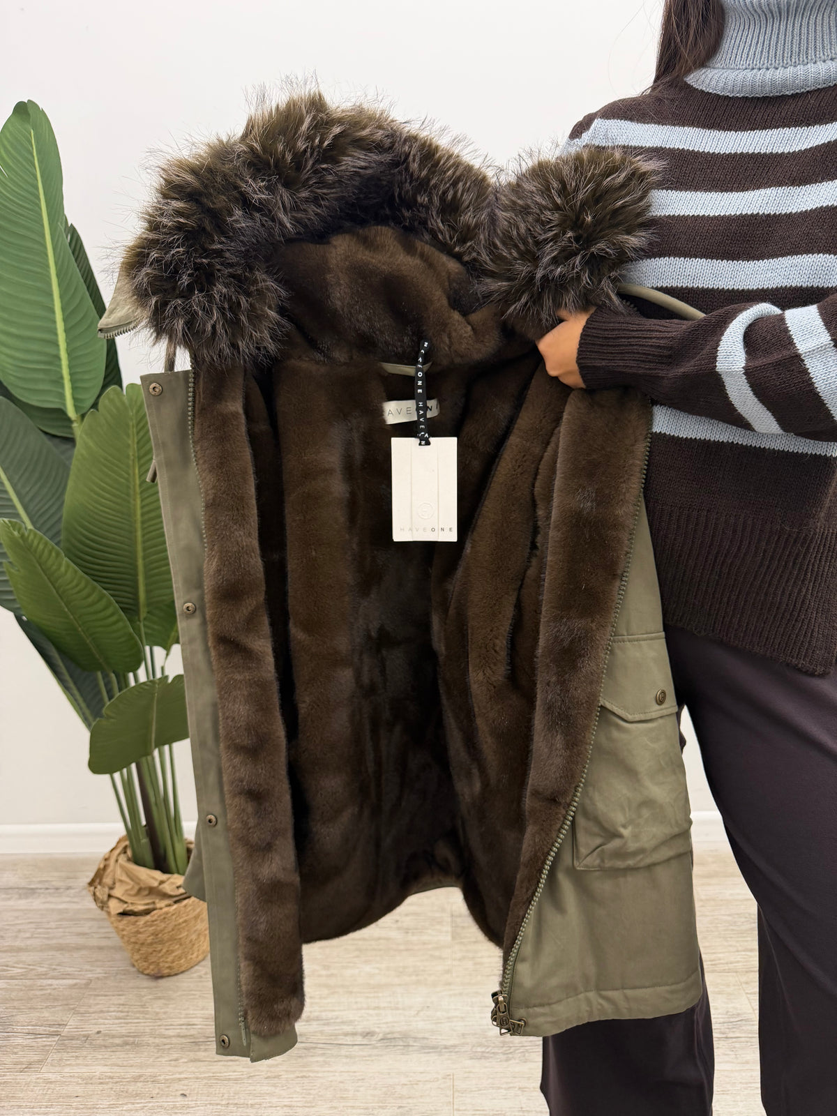 Haveone - Parka Eco-Pelliccia