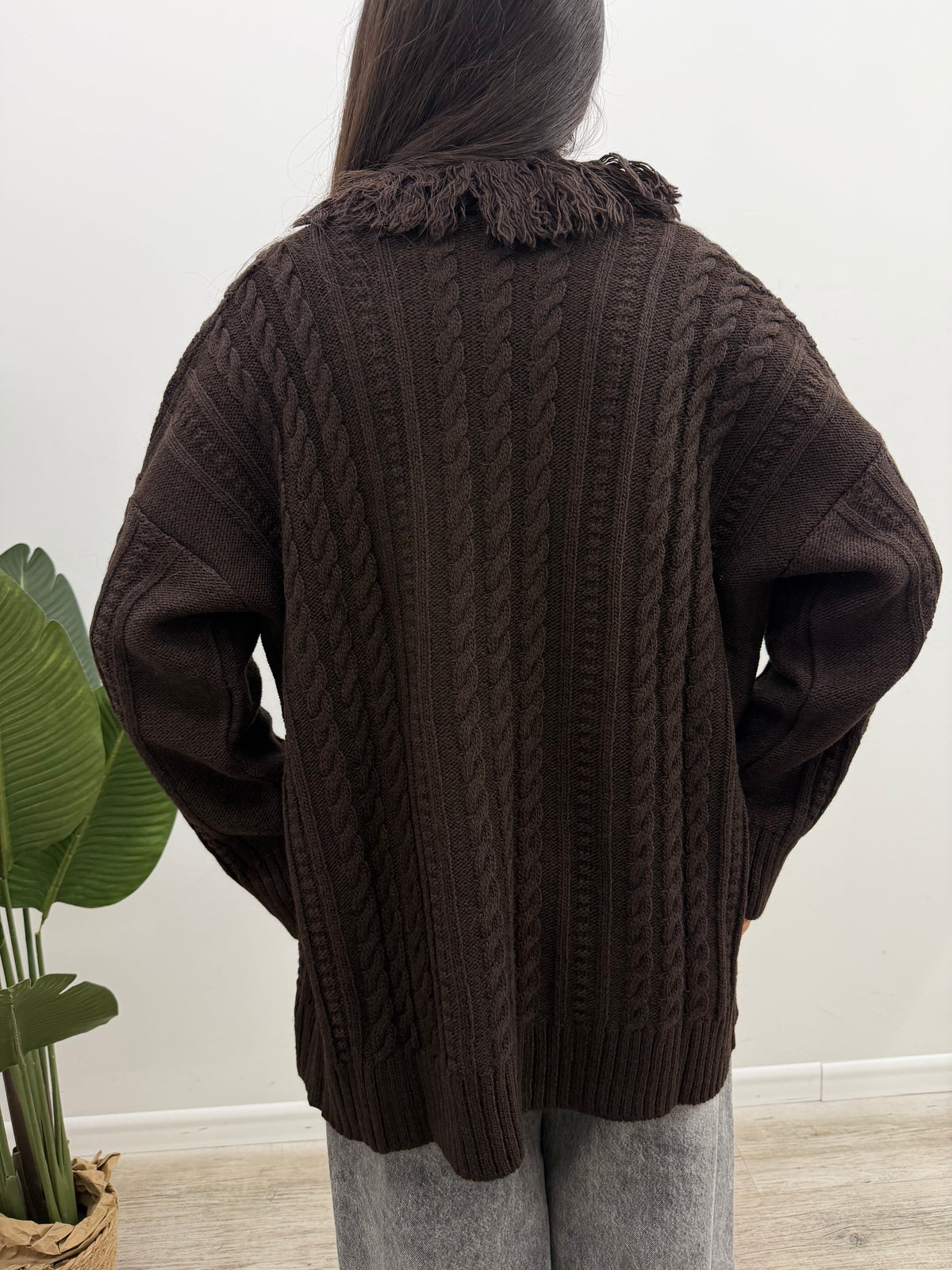 Kontatto - Cardigan Trecce Frange