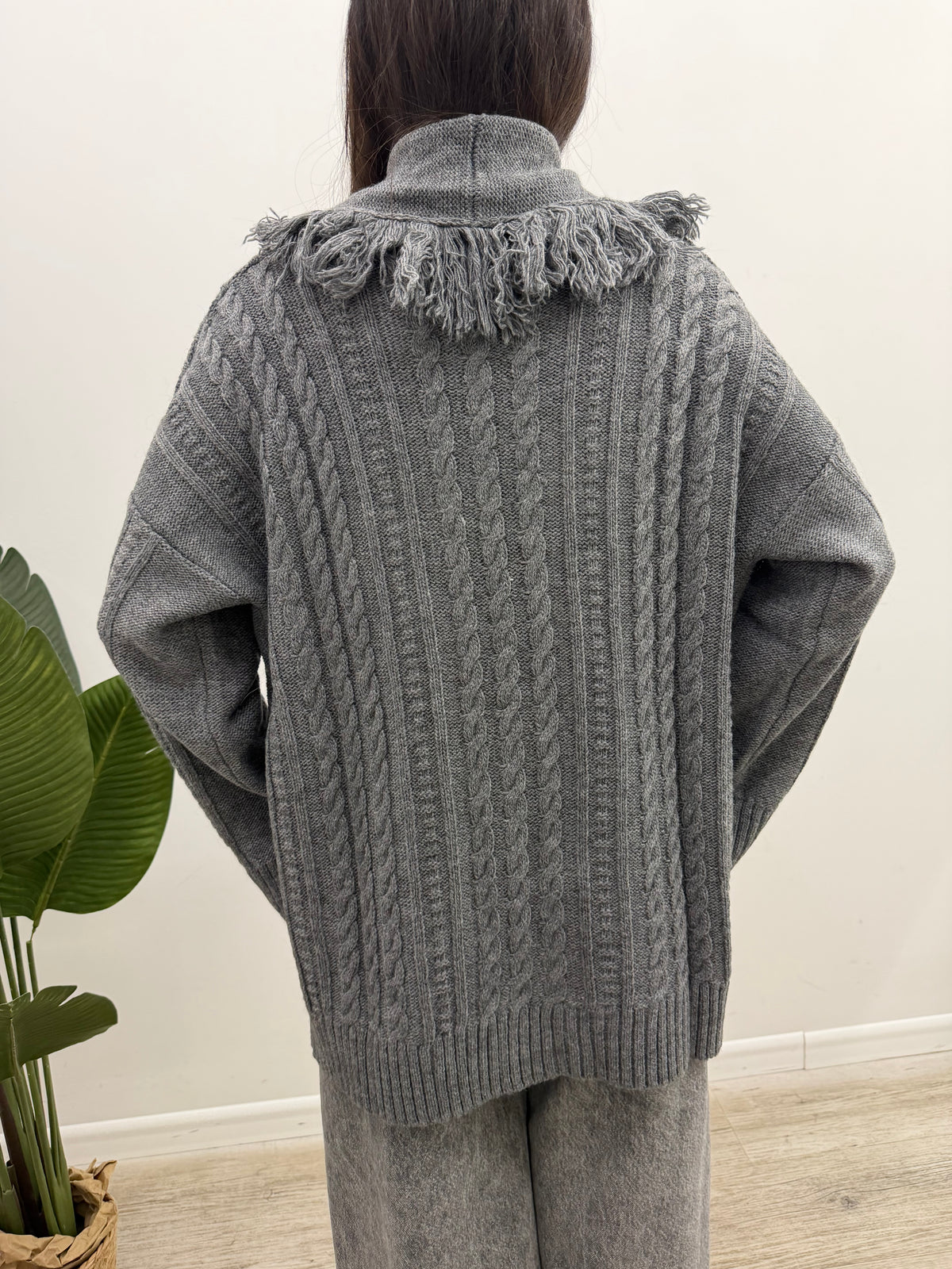 Kontatto - Cardigan Trecce Frange
