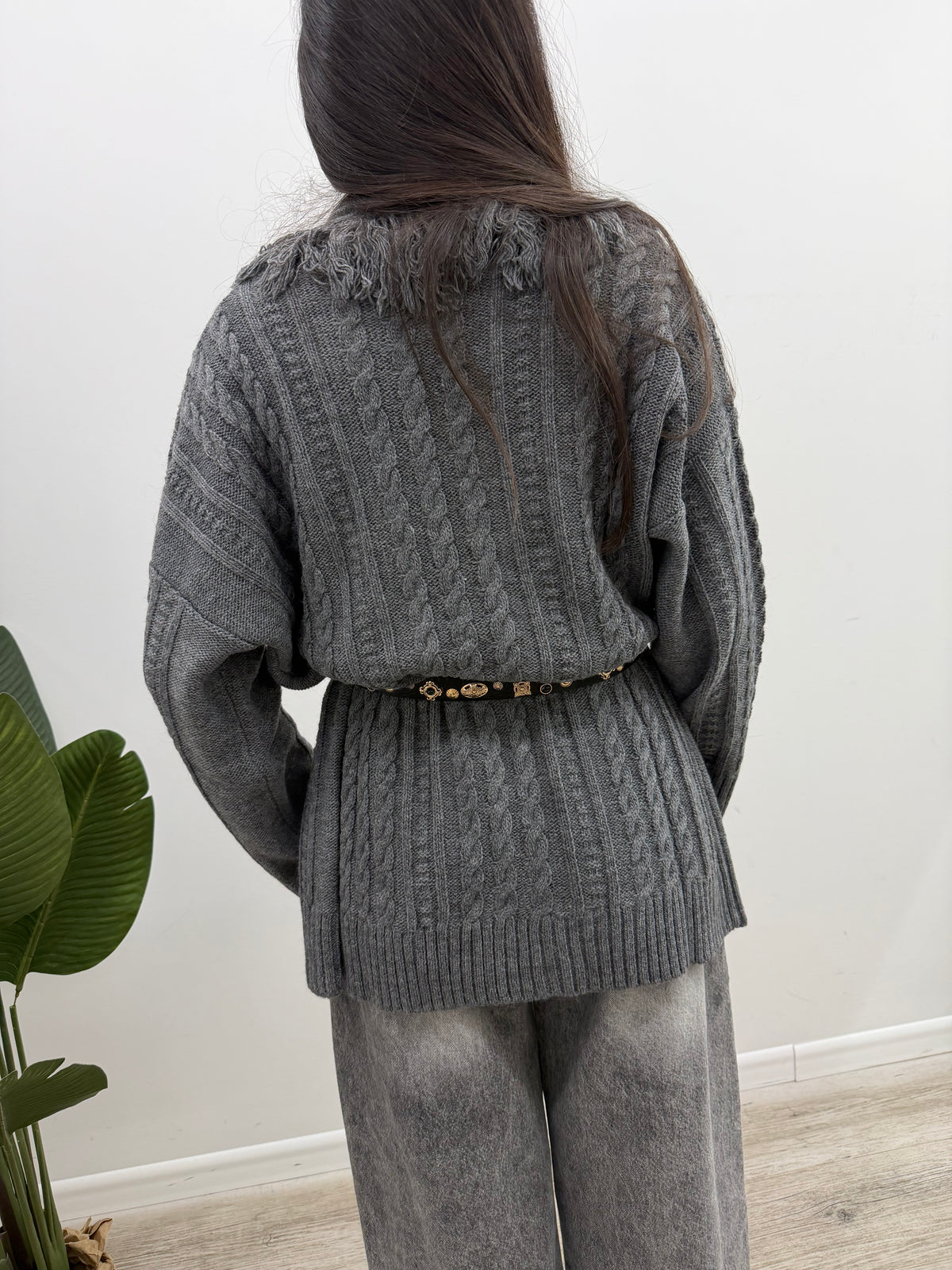 Kontatto - Cardigan Trecce Frange