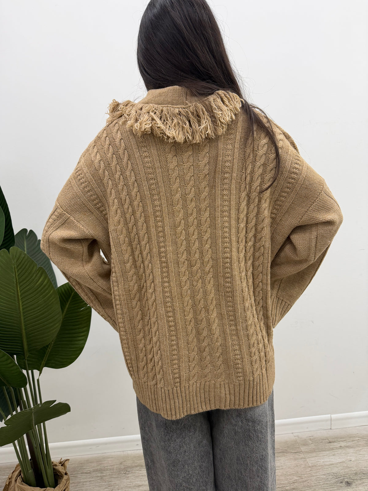 Kontatto - Cardigan Trecce Frange