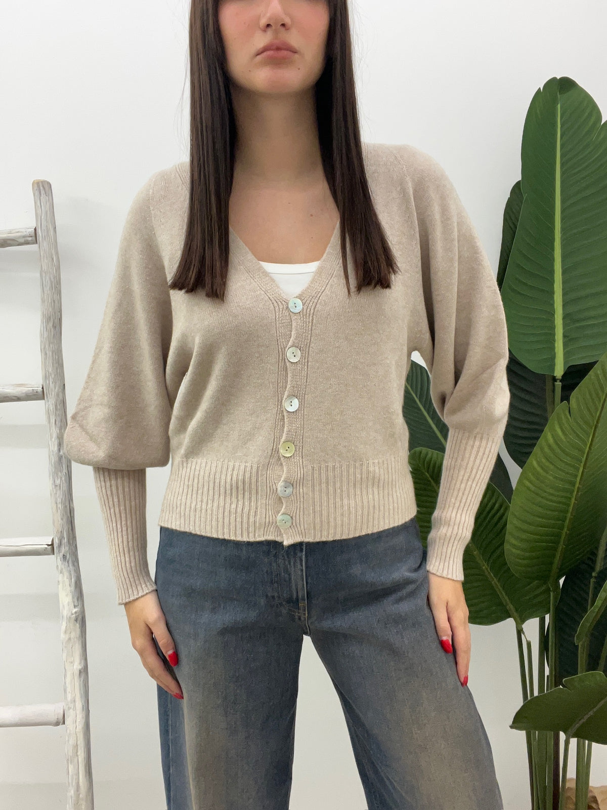 Haveone - Cardigan Manica Balloon