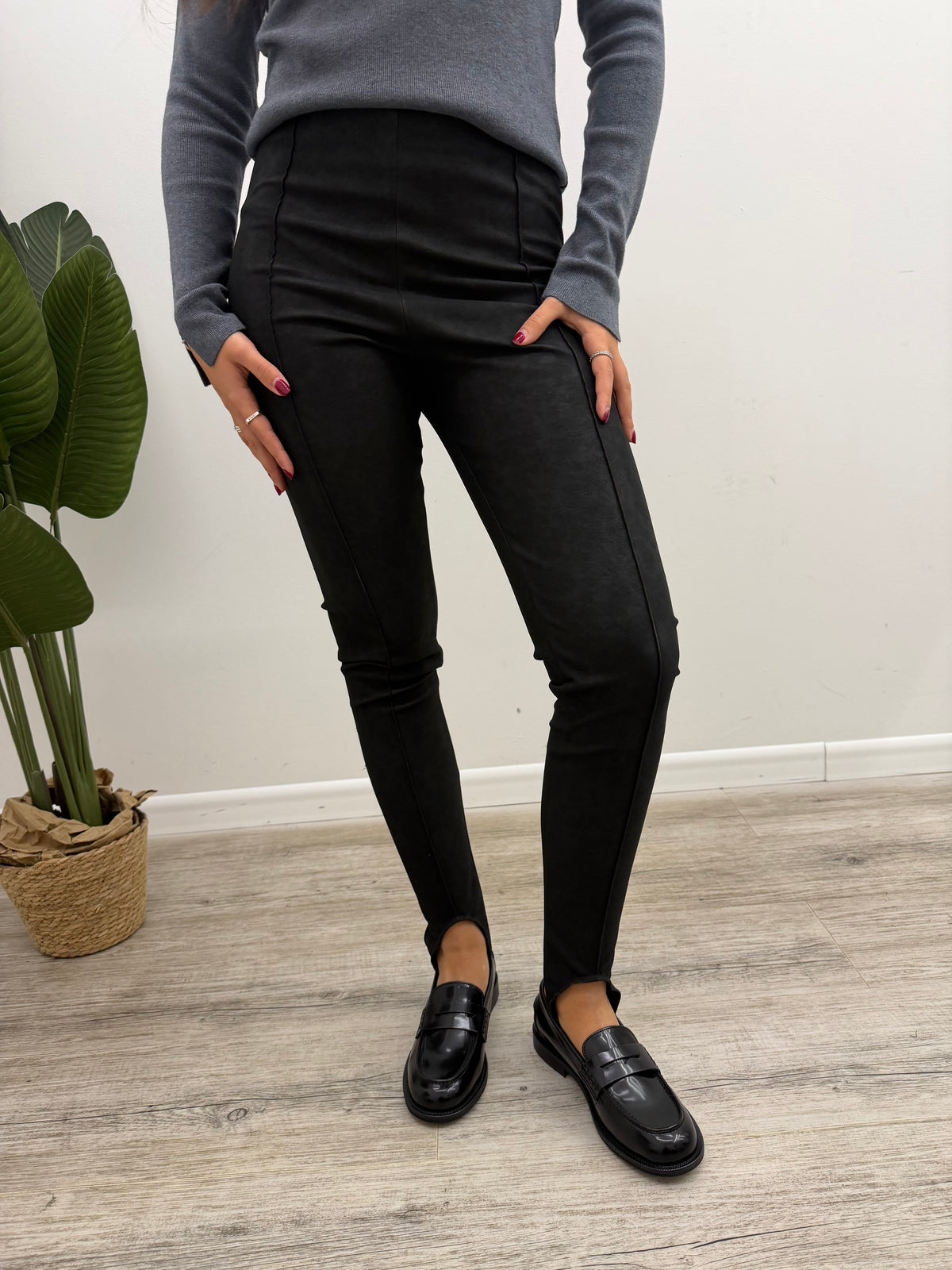 Haveone - Leggings Ghetta Ecopelle