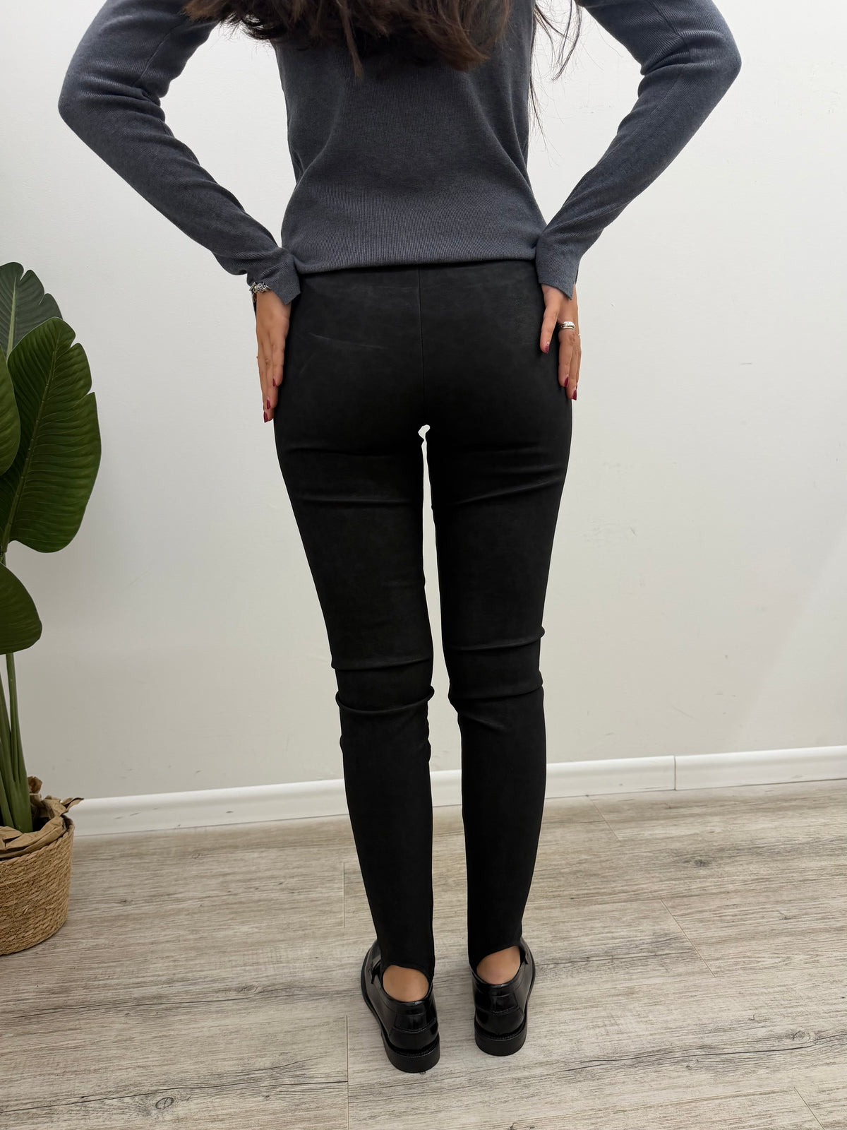 Haveone - Leggings Ghetta Ecopelle