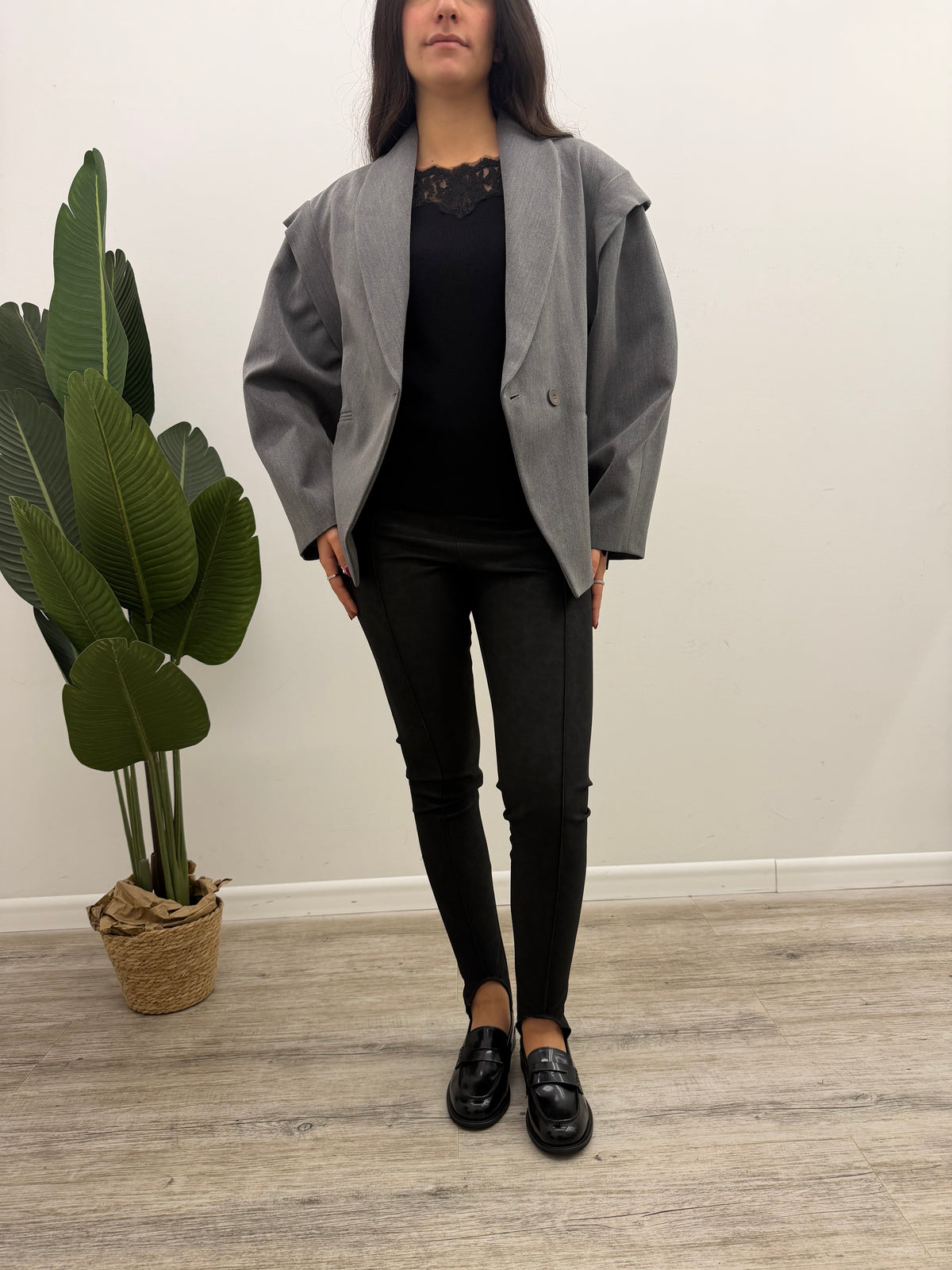 Haveone - Leggings Ghetta Ecopelle