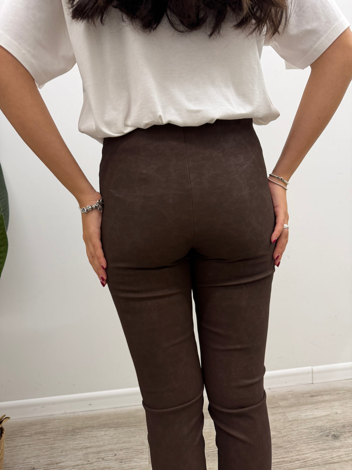 Haveone - Leggings Ghetta Ecopelle
