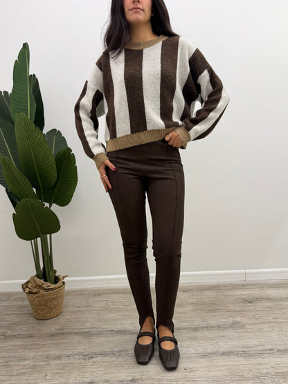 Haveone - Leggings Ghetta Ecopelle