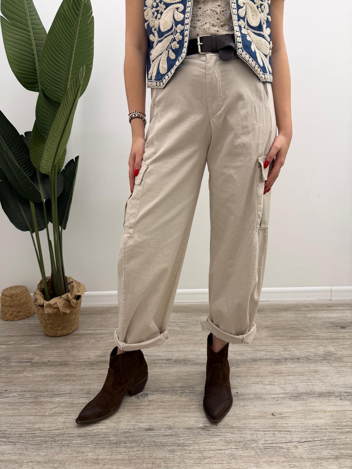 Susy Mix - Pantalone Cargo Cintura