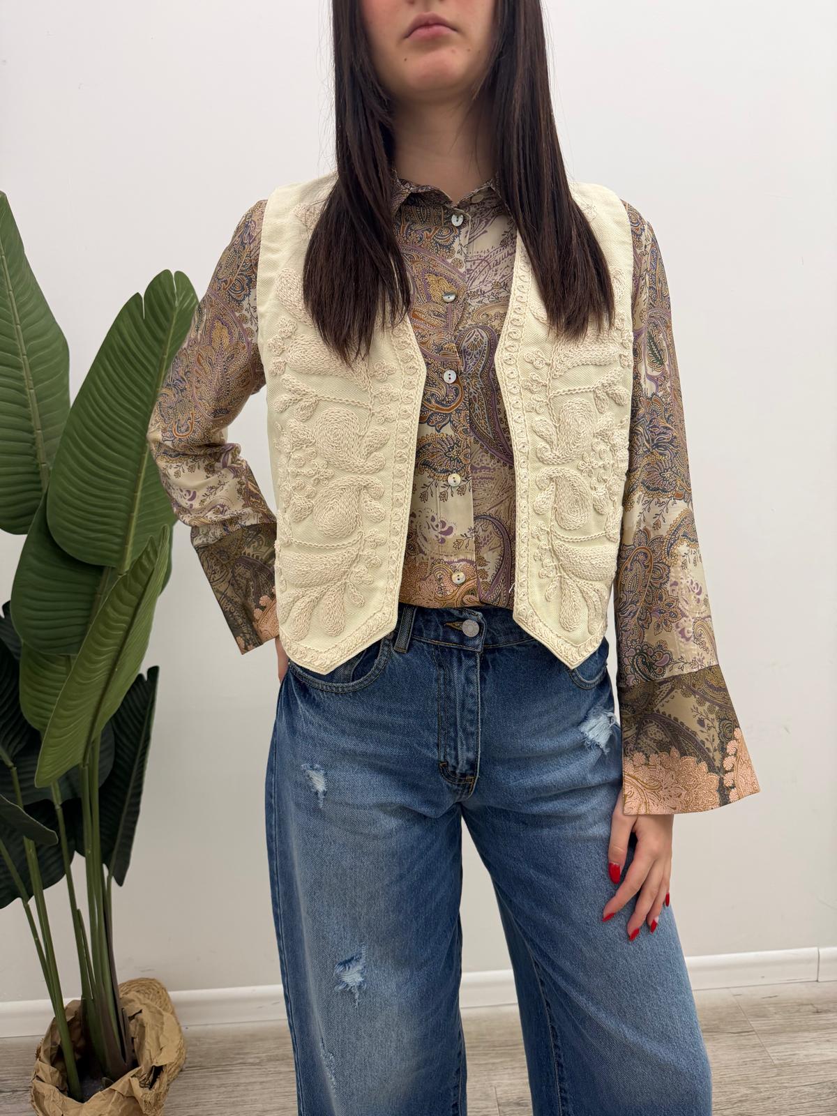 Susy Mix - Gilet Ricamo