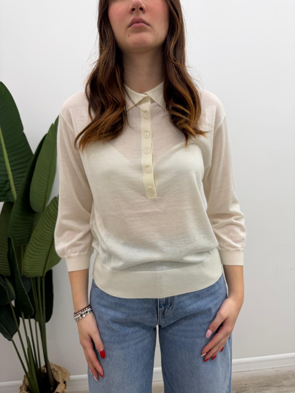 Vicolo - Pull Colletto Bottoni