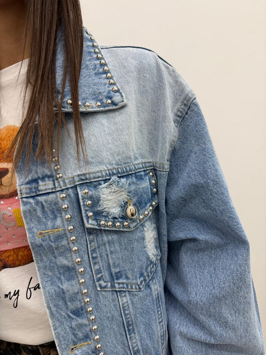 Susy Mix - Giacca Denim Borchie