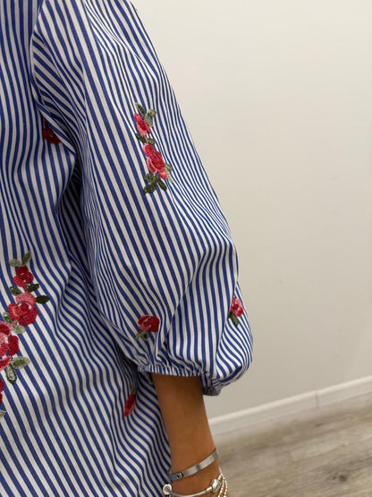 Kontatto - Camicia Righe Rose