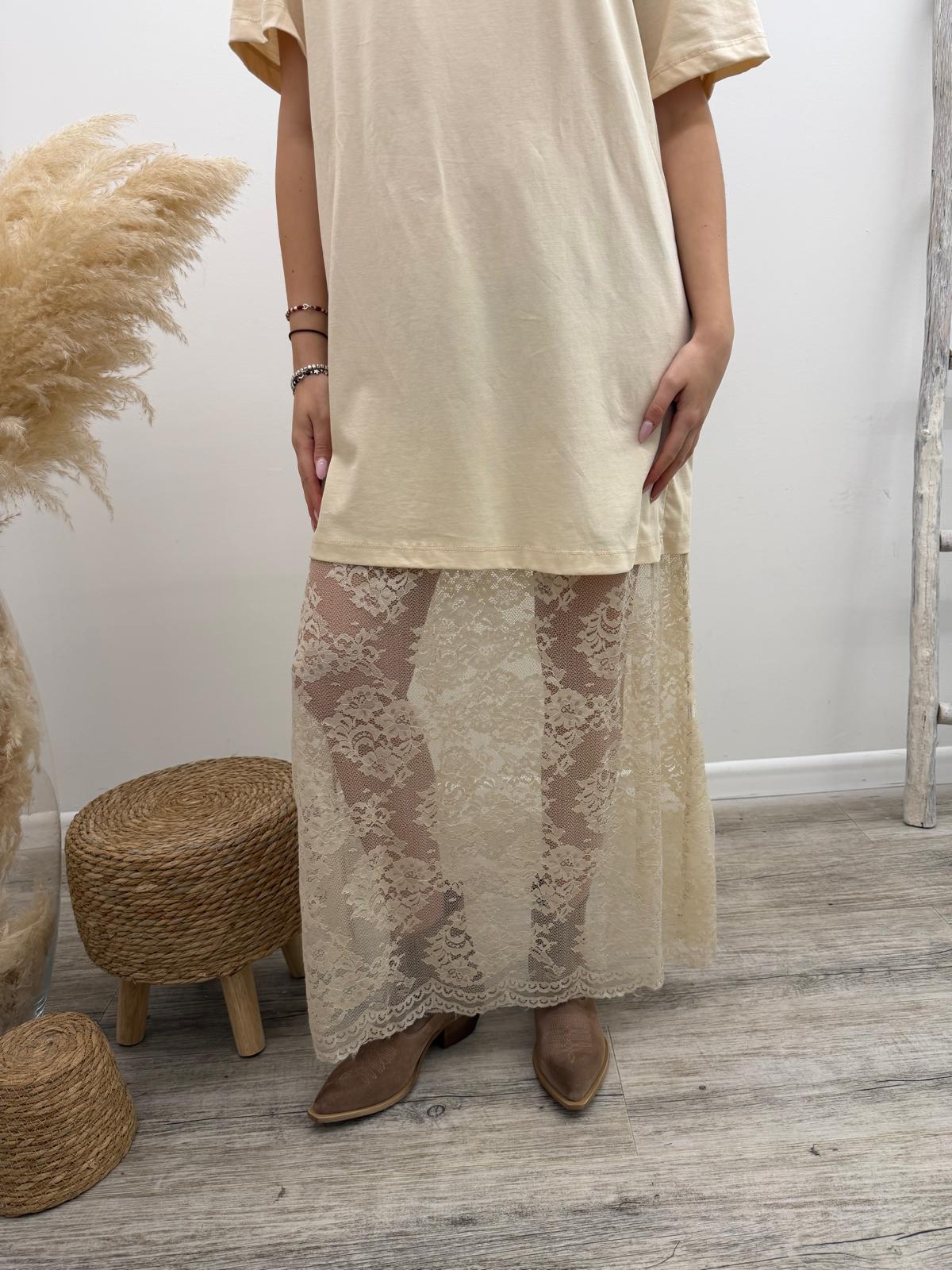Haveone - Abito Pizzo+Tshirt
