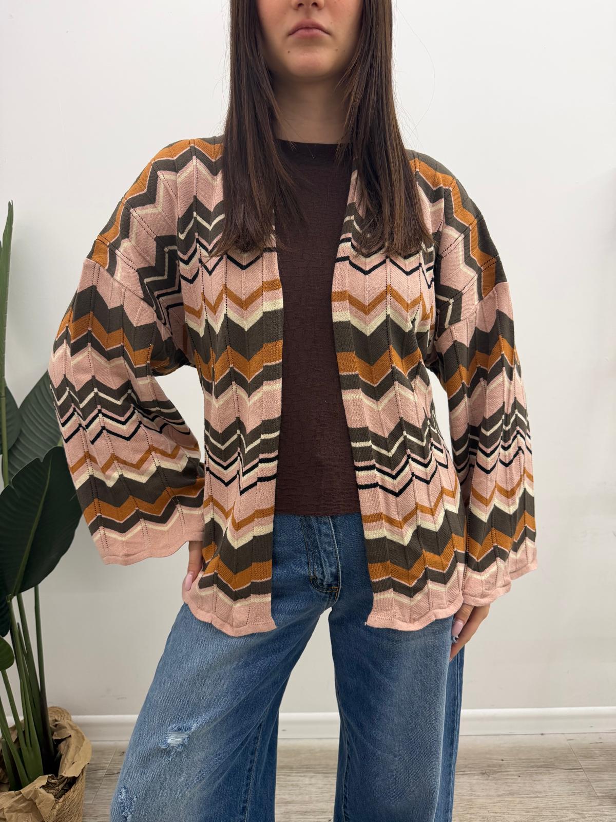 Vicolo - Cardigan Chevron