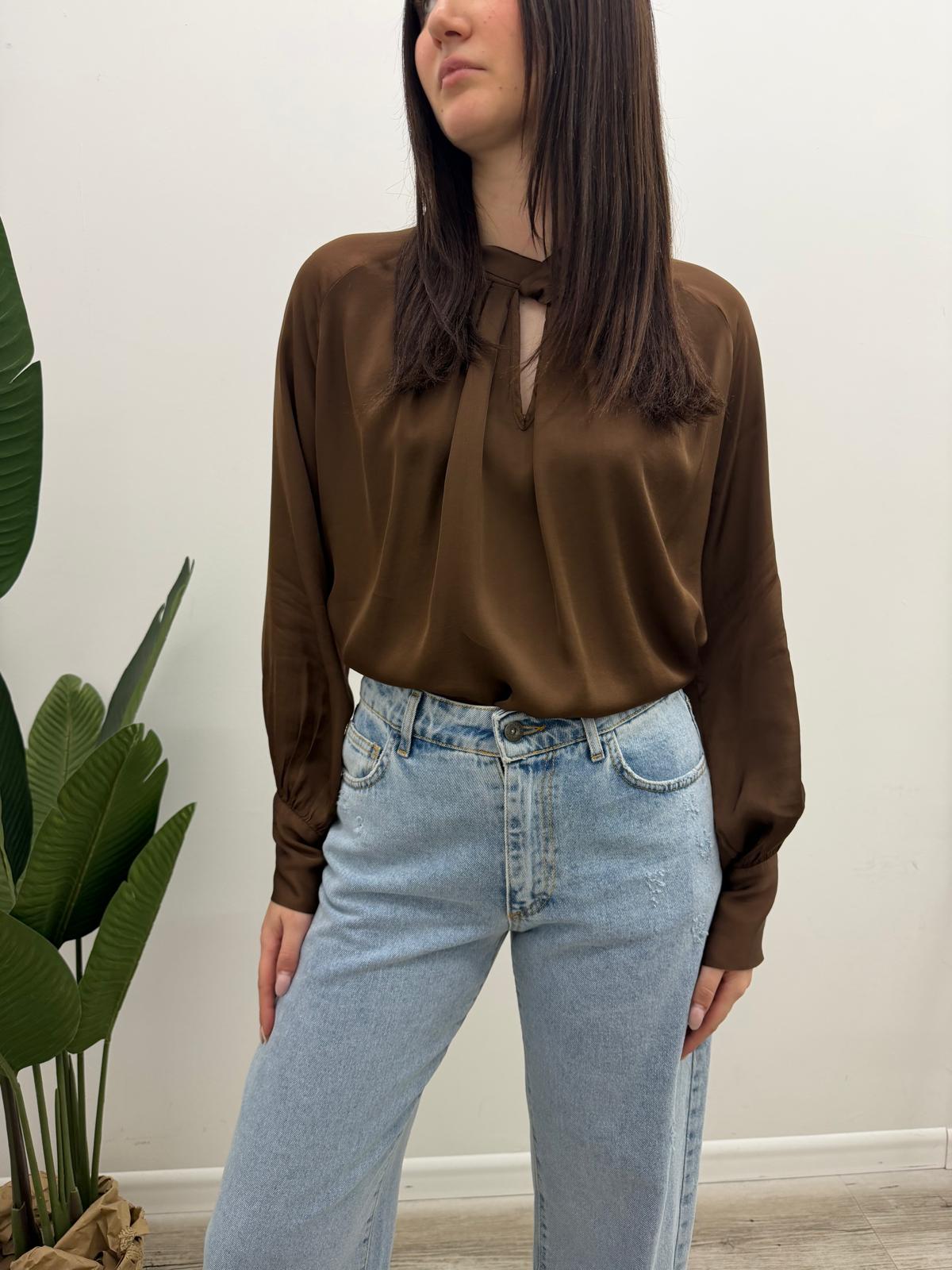 Haveone - Blusa Collo Incrocio