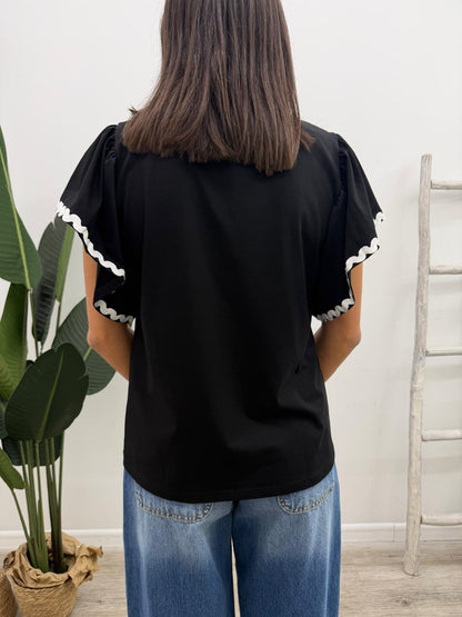 Susy Mix - Tshirt Volant Onde