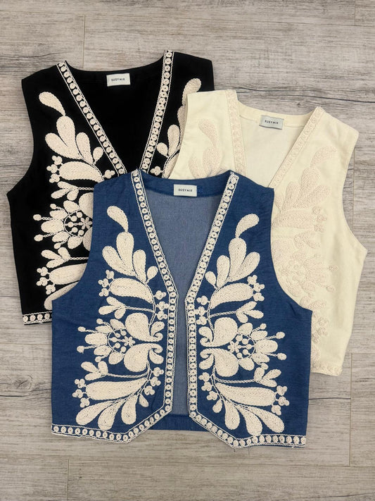 Susy Mix - Gilet Ricamo