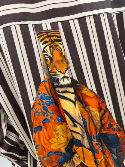 Susy Mix - Camicia Riga Tigre