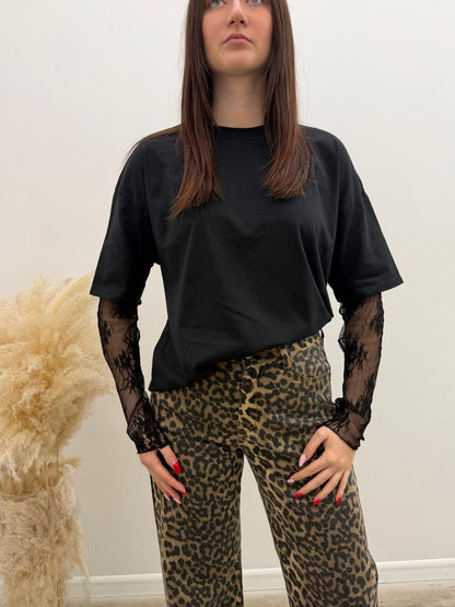Susy Mix - Tshirt Manica Pizzo