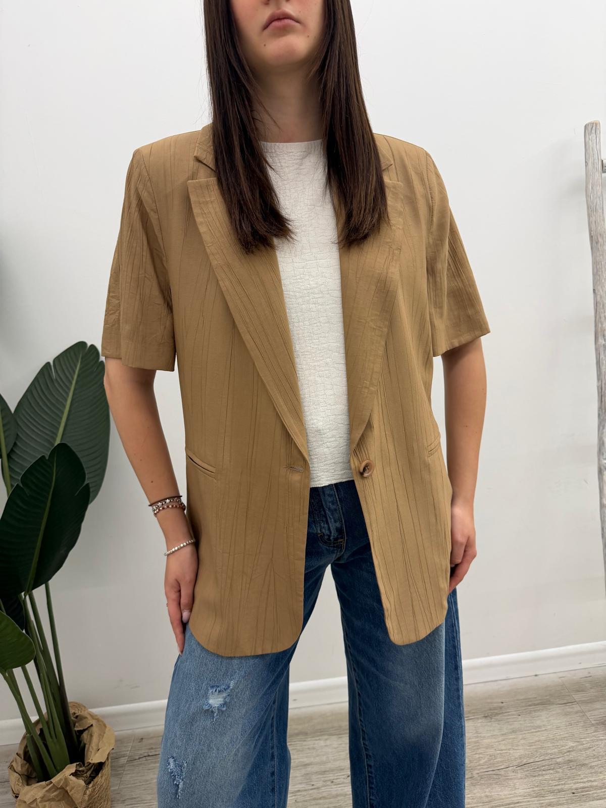 Haveone - Blazer Crinkle Manica Corta