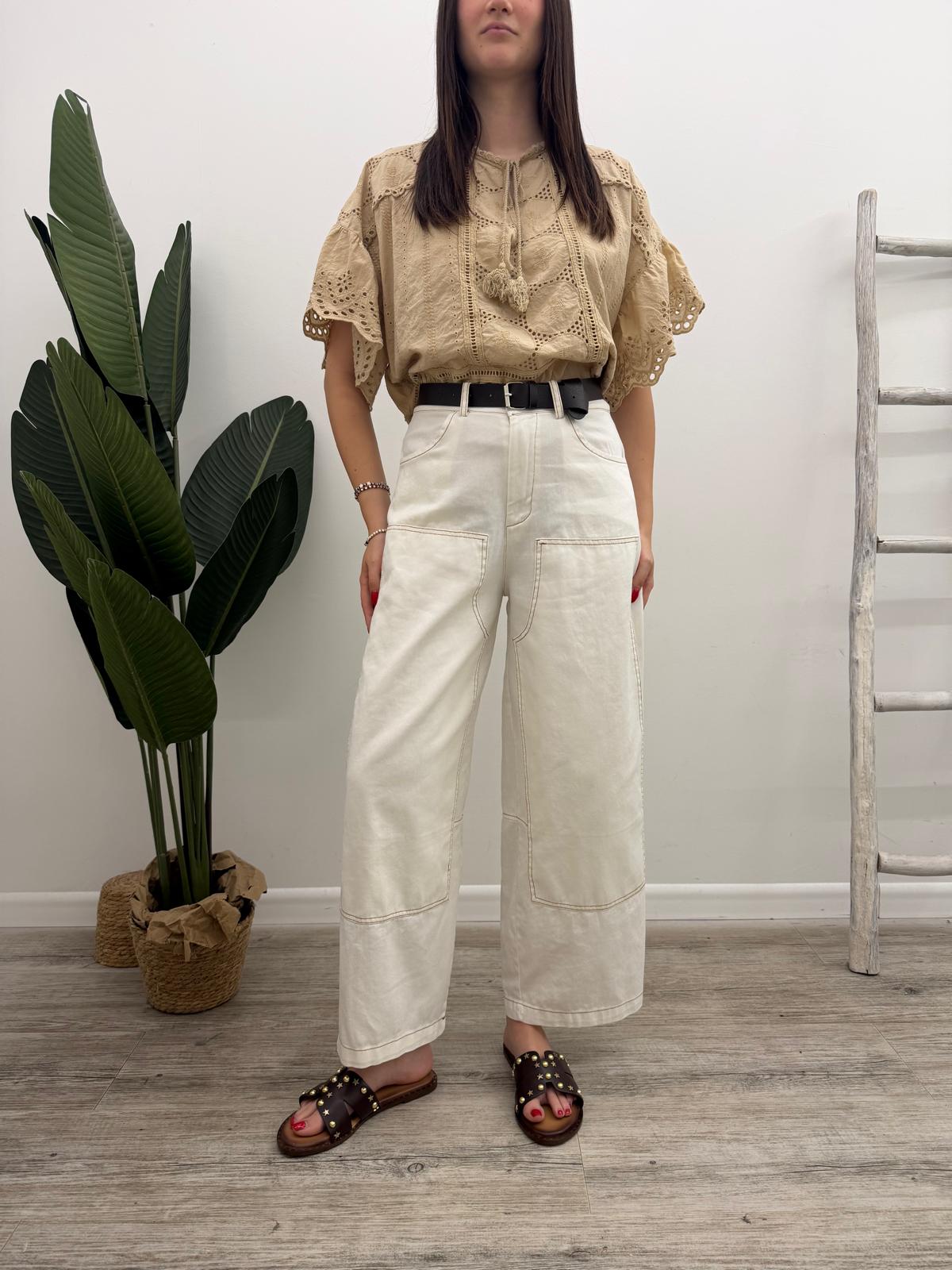 Susy Mix - Pantalone Worker White