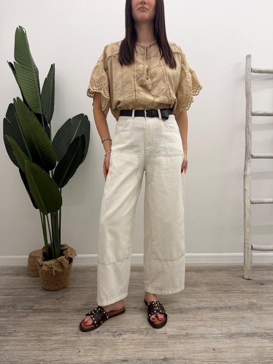Susy Mix - Pantalone Worker White