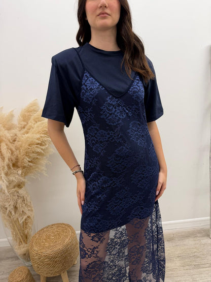 Haveone - Abito Pizzo+Tshirt