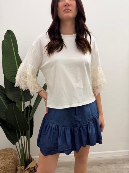 Susy Mix - Tshirt Pizzo Balza